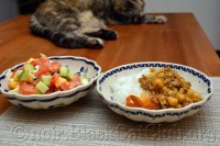 猫にごはん／夕飯の献立